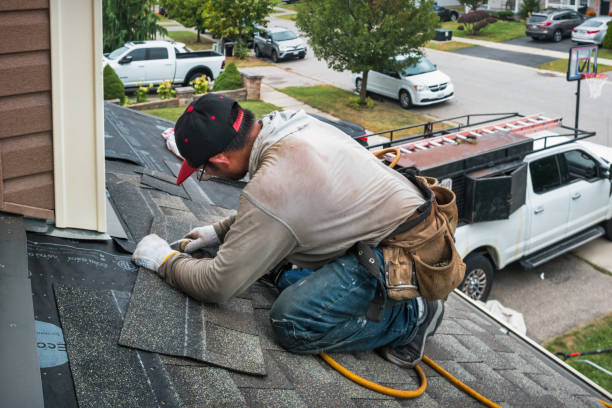Professional Roof Installation technician working in Warda, TX
